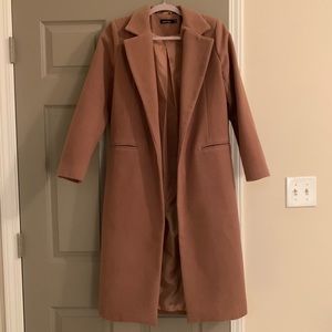 boohoo camel coat